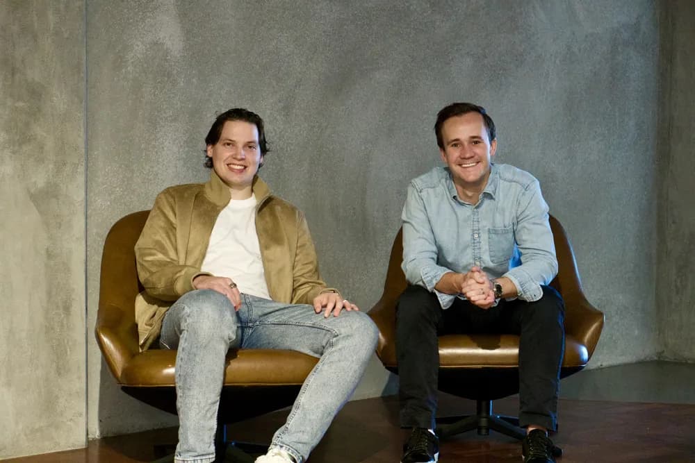 Amadeus Peterson and Dylan Allen-Arnegård, co-founders of Cheers