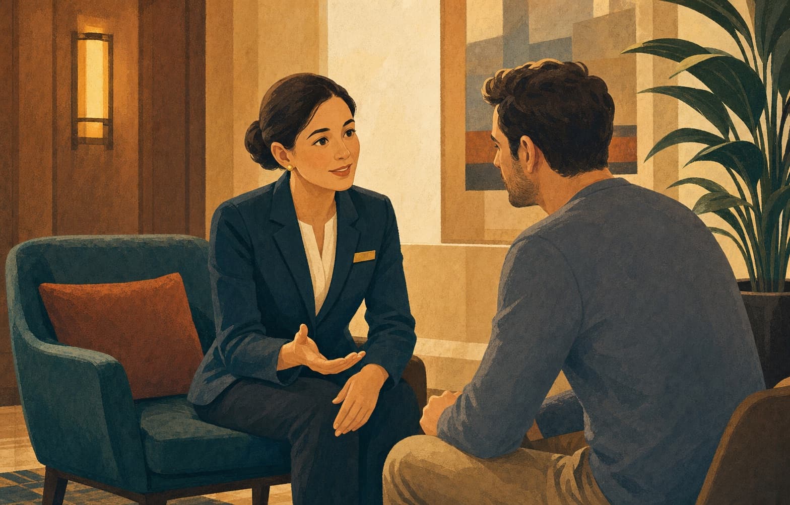 A hotel operations supervisor handles a real guest concern privately instead of misclassifying every negative review as fake.