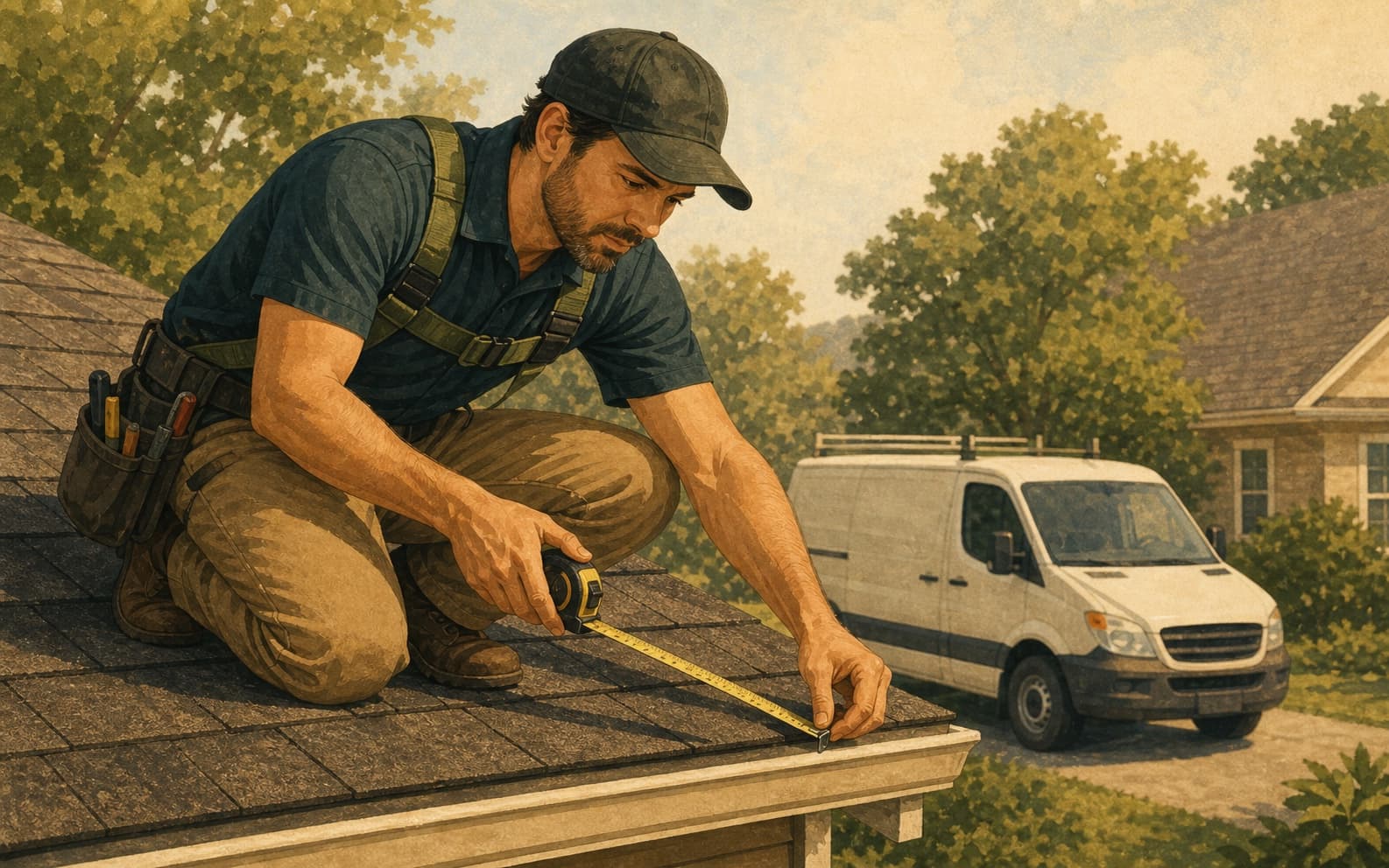 Roofing work in a specific market is the kind of service proof a fan-out query can pressure-test.