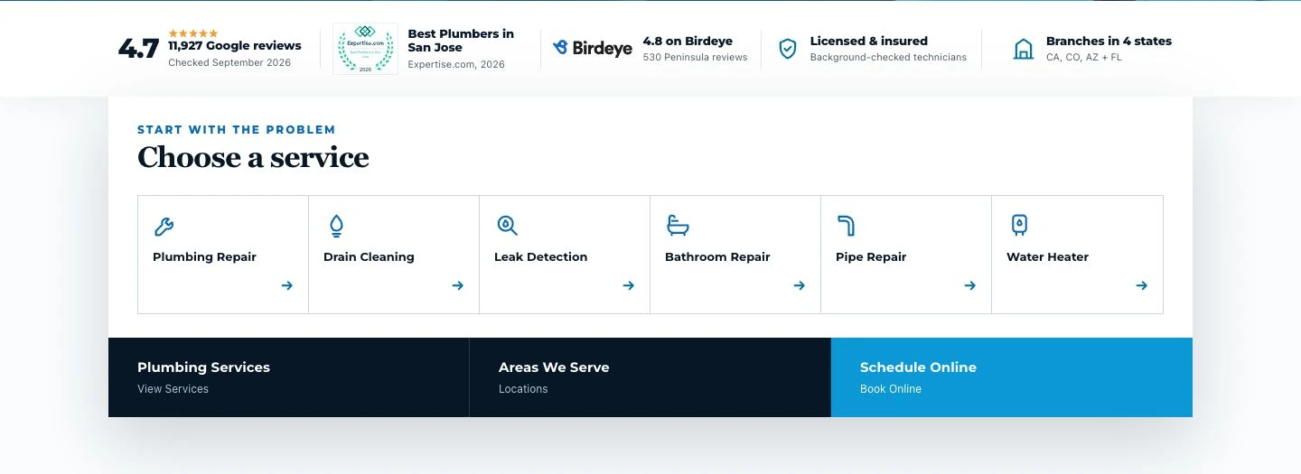 Proof before the first call. on the live customer website