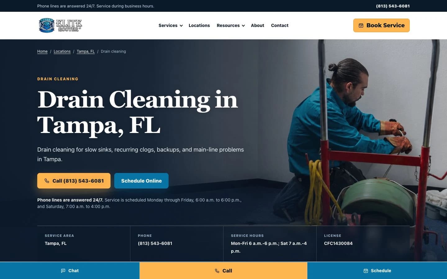 The right service, in the right market. on the live customer website