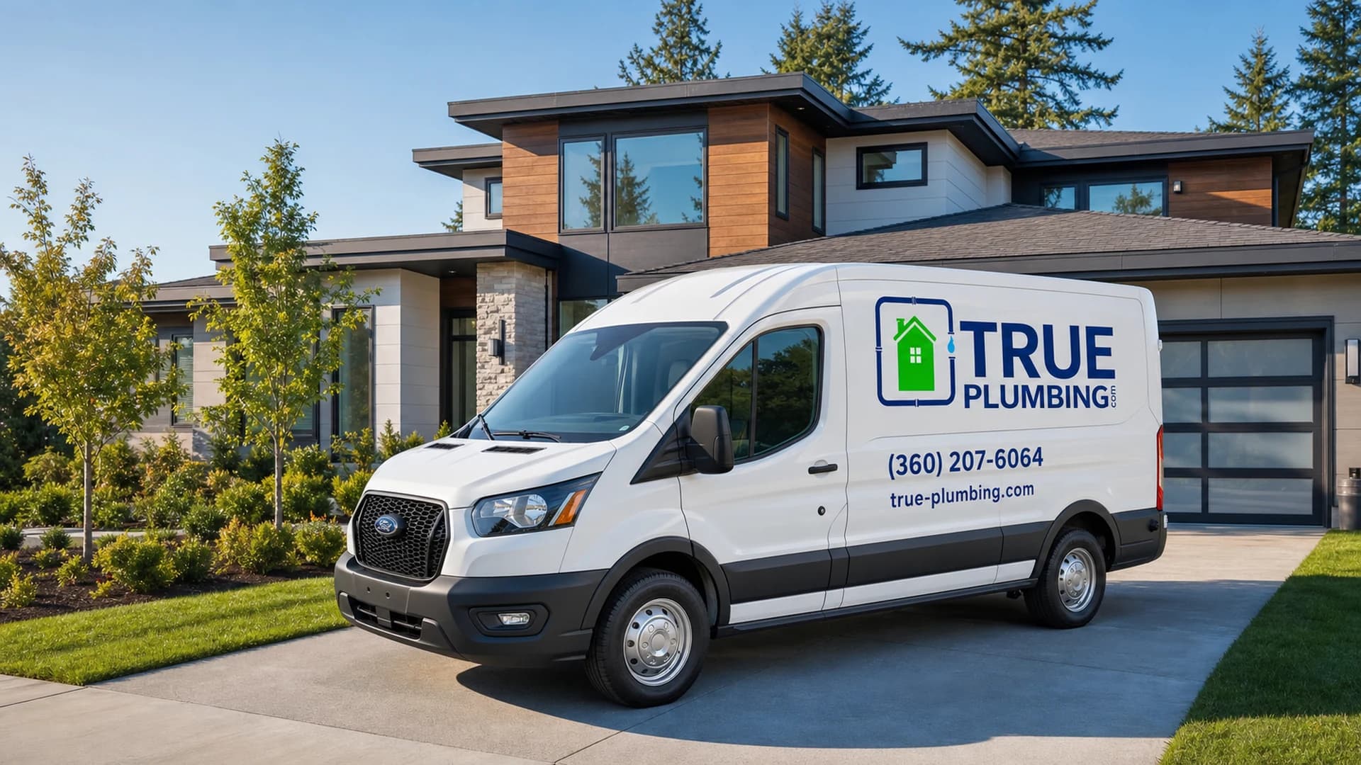 True Plumbing’s Vancouver service van